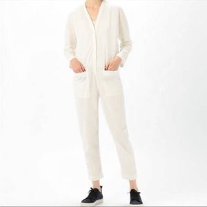James Perse White Jumpsuit Size 0